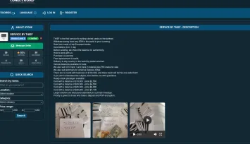 Marketplace interface showcasing various products